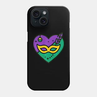 Mardi Gras Heart Mask Valentine's Day Premium Phone Case