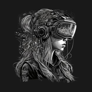 Cyberpunk VR Girl T-Shirt