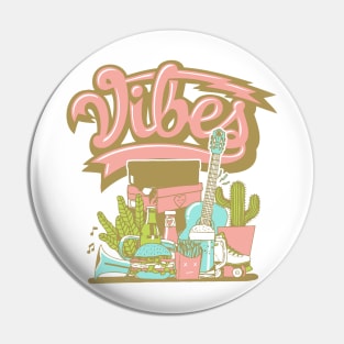 Vibes Sun Club Arctic Orange Pin