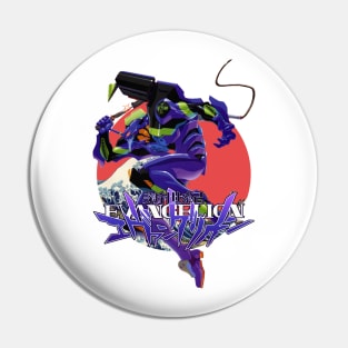 Eva 01 the greatwave Pin