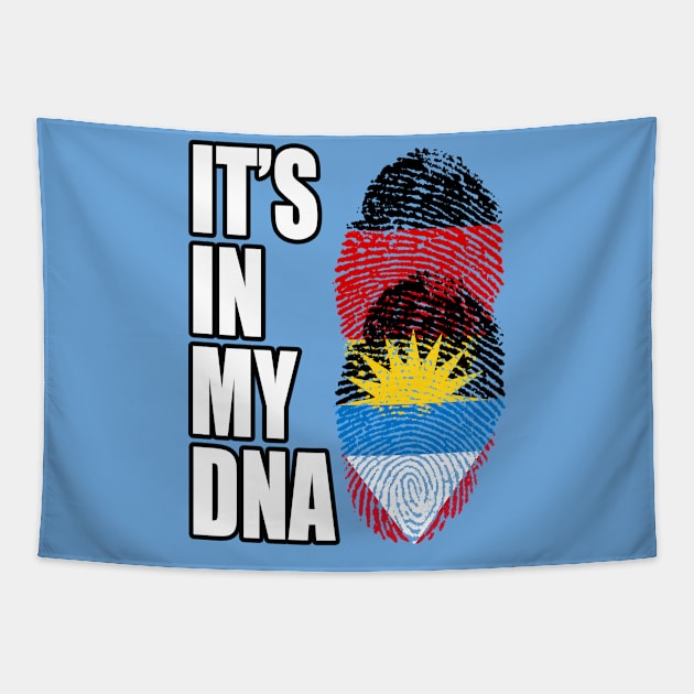 German and Antiguan Mix DNA Heritage Tapestry by Just Rep It!!