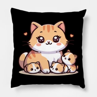 Cute Cat Mama Pillow