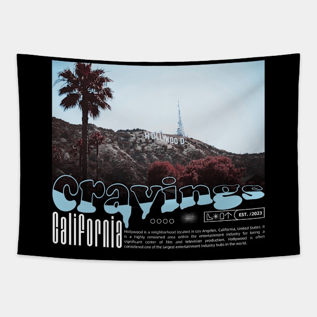 Hollywood Caliifornia Tapestry by NexWave Store