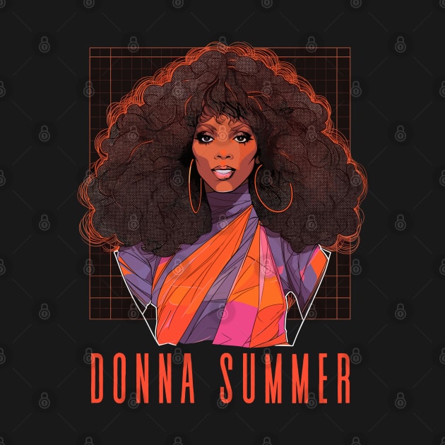 Donna Summer - Retro Style Fan Design by DankFutura