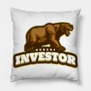 Hungry Investor Design Pillow