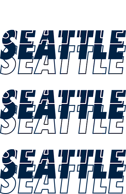 Seattle - Echo Graphic Kids T-Shirt by downformytown