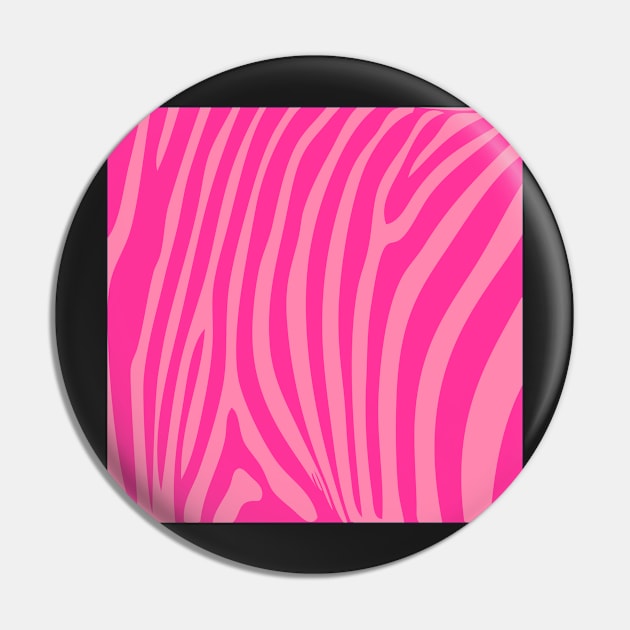 Pink Zebra Pattern Pin by williamcuccio