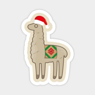 Christmas Llama Magnet