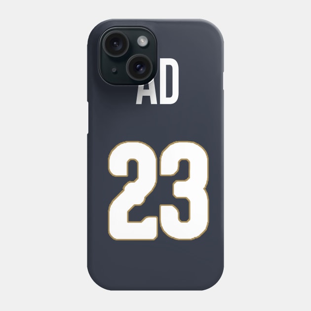 Anthony Davis 'AD' Nickname Jersey - New Orleans Pelicans Phone Case by xavierjfong