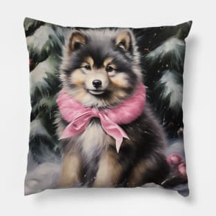 Finnish Lapphund Painting Pillow