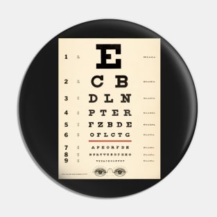 Eye Chart Pin