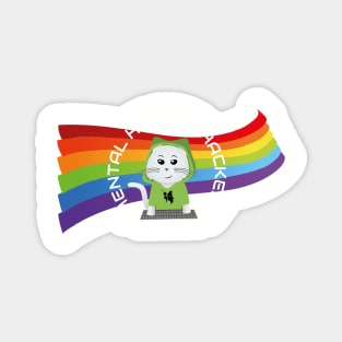 Mental Health Hackers Pride Logo Magnet