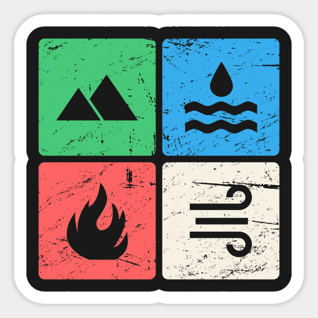 Retro Four Elements T-Shirt Retro Four Elements T-Shirt
