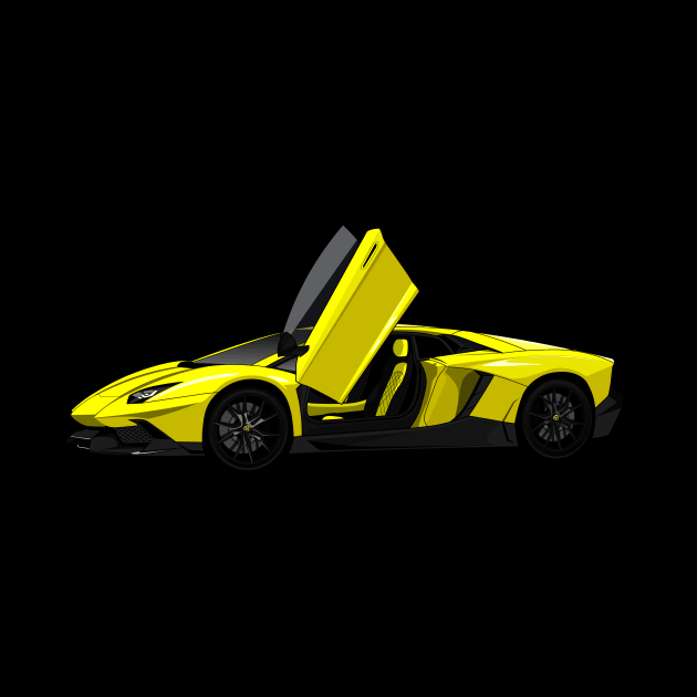 Yellow Supercar by dipurnomo