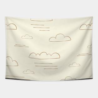 Golden Clouds Tapestry