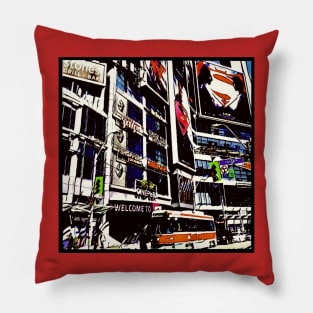 Toronto’s Iconic Superhero’s Yonge Street Pillow