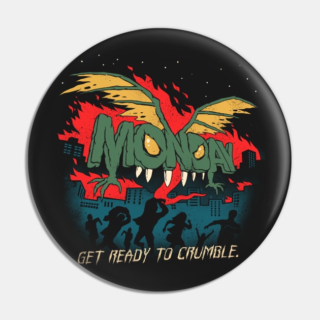 Monday Mayhem Pin by Vincent Trinidad Art