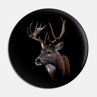 Majestic Deer Buck Stunning Buck Portrait Pin