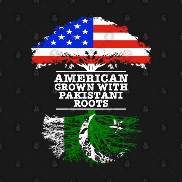 American Grown With Pakistani Roots - Gift for Pakistani With Roots From Pakistan by Country Flags