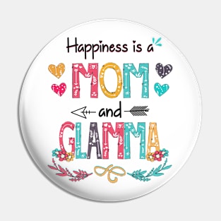 Happiness Is A Mom And Glamma Wildflower Happy Mother's Day Pin