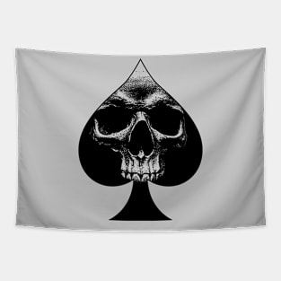 Ace of Spades Skull Tapestry