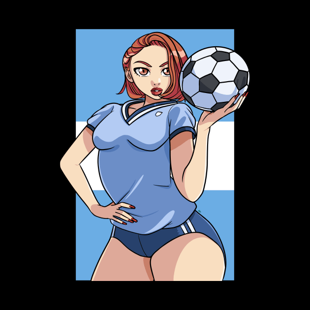 Argentina Futbol Fan Soccer Argentinian Proud Argentine by Noseking