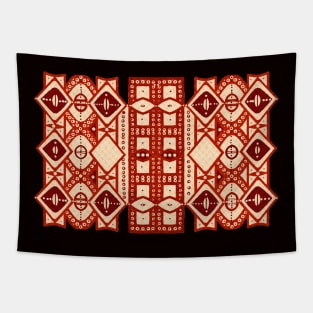 New african abstract textile patterns - Reds Tapestry