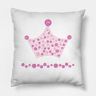 Crown with pink princess Pillow