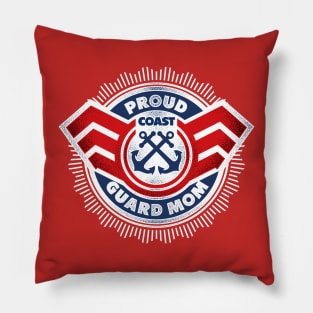 Proud Coast Guard Mom Pillow