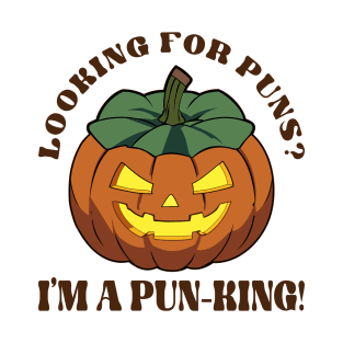 Pumpkin Looking For Puns Funny Halloween T-Shirt