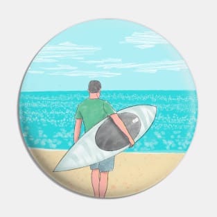 prone paddleboarder Pin