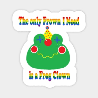 Frog clown! Frown! Magnet