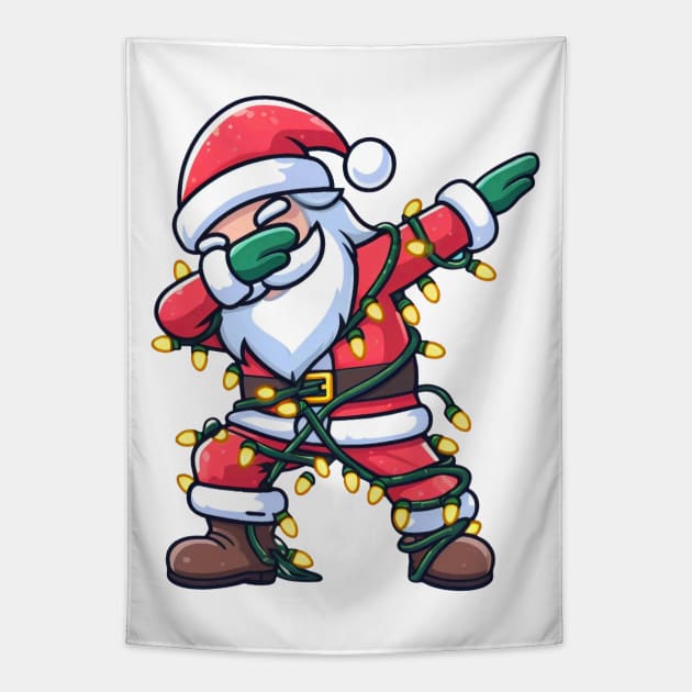 Dabbing Santa Tapestry by Etopix