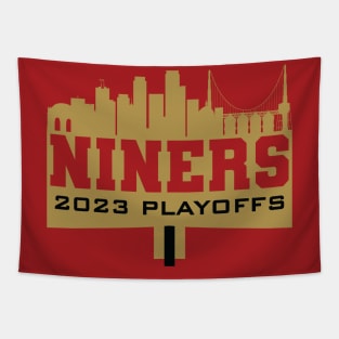 49ers 2023 Playoffs Tapestry