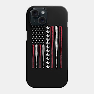 American Flag Baseball Team Boys Girls Phone Case