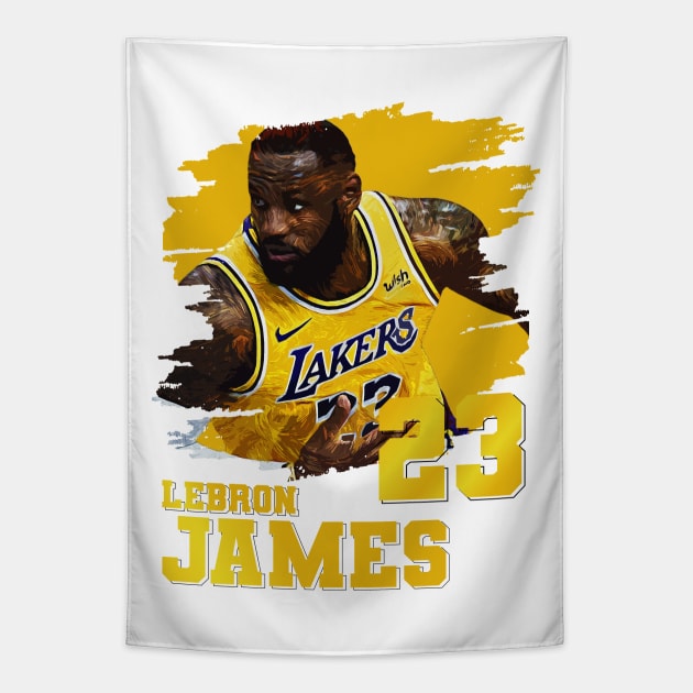 Lebron James Tapestry by Aloenalone