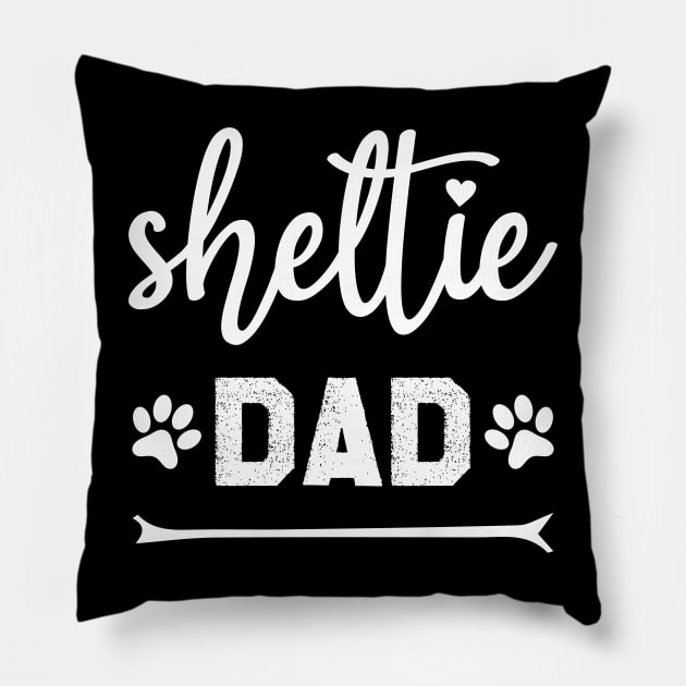 Sheltie Dad Pillow by Azz4art