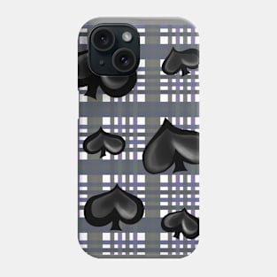 Alice In Wonderland Spades Suite Patterns Phone Case