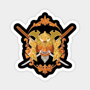 Samurai Demon Magnets Teepublic