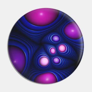 Fiber Optic. Abstract Digital Artwork Pin