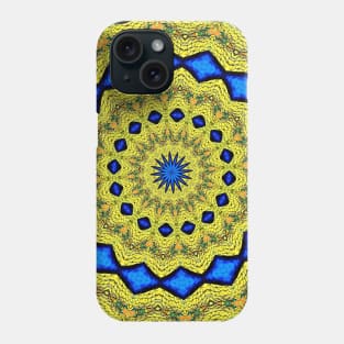 Peacock Feathers Mandala Kaleidoscope Abstract 1 Phone Case