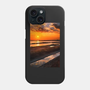 Angelochori lagoon sunset Phone Case