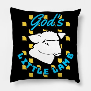 Gods little Lamb Religion Christian Children Gift Pillow