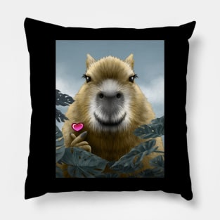 Capybara mini heart Pillow