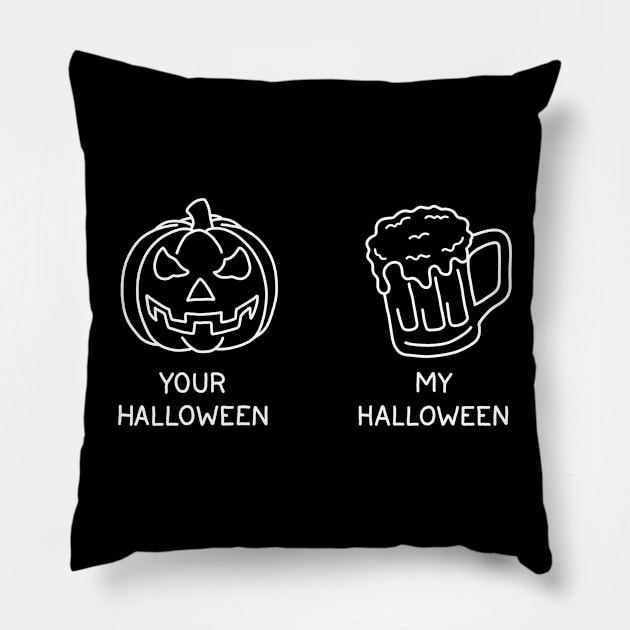 Your Halloween vs My Halloween Pillow by valentinahramov