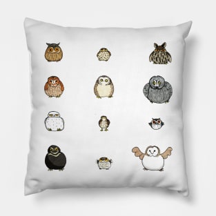 Chubby Owls Pillow