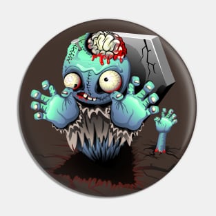 Zombie Monster Cartoon Pin