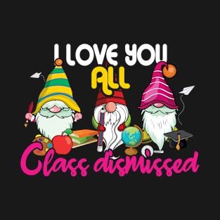 Gnomes Happy Summer Day Of School Class Love T-Shirt