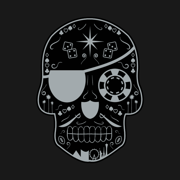 Las Vegas Football Sugar Skull by StickyHenderson