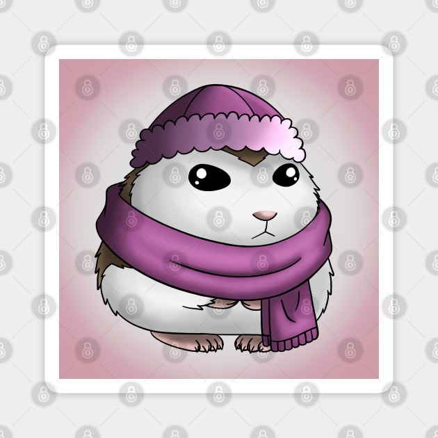 Winter Mochi Magnet by Firestorm Fox